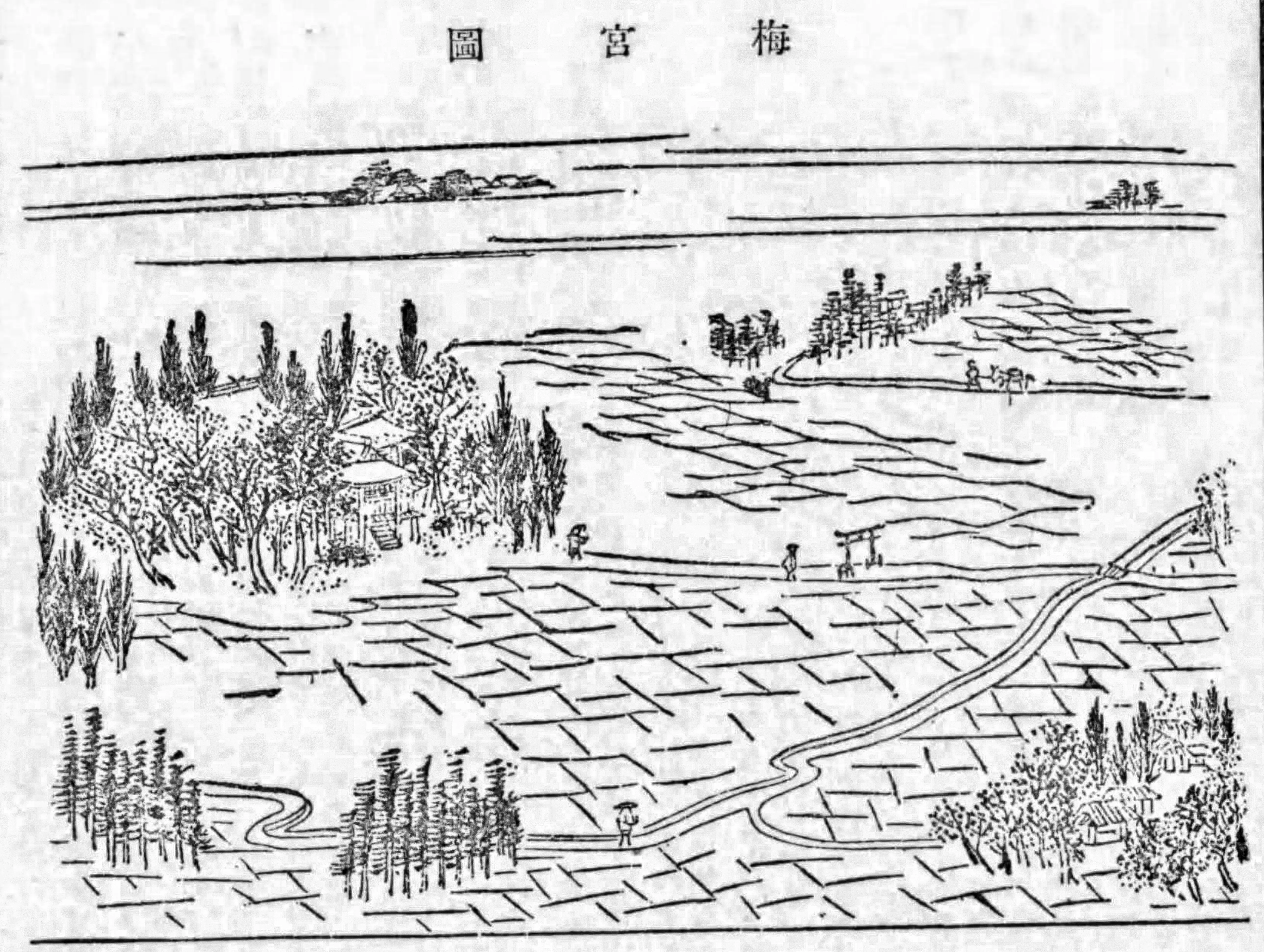 上奥富村梅宮図